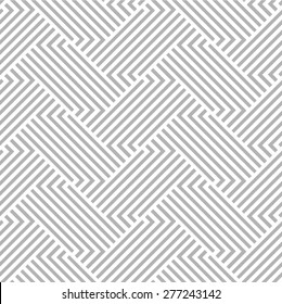 Abstract geometric pattern with lines, stripes. A seamless vector background. Gray and white texture.