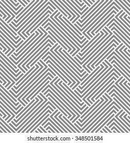 Abstract geometric pattern with lines, stripes. A seamless vector background. Gray and white texture.
