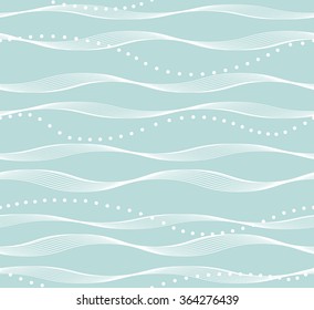 Abstract geometric pattern with lines, stripes. Blue graphic pattern sea, water.A seamless vector background