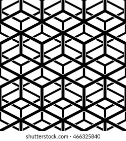 Abstract geometric pattern with lines, stripes. A seamless vector background. Black and white texture. Graphic modern pattern.