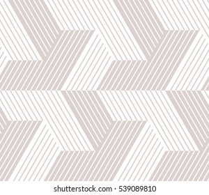 Abstract geometric pattern with lines, stripes. A seamless vector background. Gray and white texture. Graphic modern pattern.