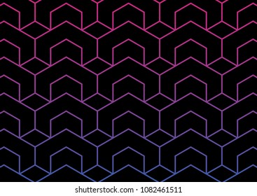 Abstract geometric pattern with lines vector background.