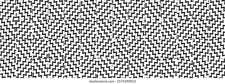 Abstract Geometric pattern, Lines, wavy, curves, Illustration, vector, alternating overlapping, orderly arrangement background, black and white, banner, website, template, dark.