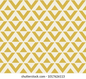 Abstract geometric pattern with lines. Yellow triangles and rhombuses