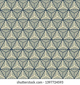 Abstract geometric pattern with lines. Yellow. Vector, fabric abstract seamless pattern, background with hand drawn elements