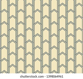 Abstract geometric pattern with lines. Yellow. Vector, fabric abstract seamless pattern, background with hand drawn elements