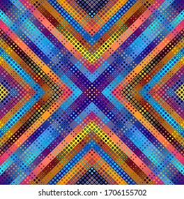 Abstract geometric pattern in low poly style. Small polka dot pattern.. Vector image.