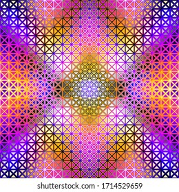 Abstract geometric pattern in low poly style. Pattern of small triangles. Vector image.