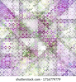 Abstract geometric pattern in low poly style. Pattern of small triangles. Vector image.