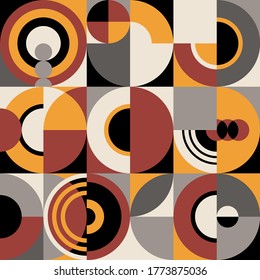 Abstract geometric pattern. Memphis style print design.Vector design simple  lines and shapes mosaic background.