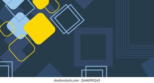 Abstract Geometric Pattern with Modern Colorful Shapes and Overlapping Rectangles vector eps10