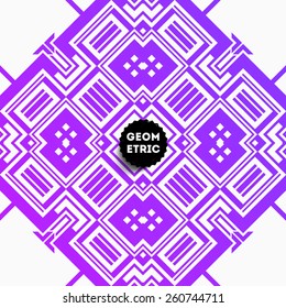 Abstract Geometric Pattern for Modern Hipster Cover Design. Black Label with Place for Business Logo.