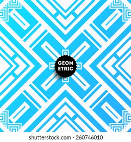 Abstract Geometric Pattern for Modern Hipster Cover Design. Black Label with Place for Business Logo