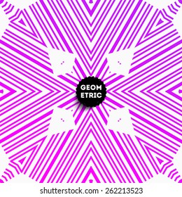 Patrón geométrico abstracto para el diseño moderno de la cubierta Hipster. Etiqueta negra con el logotipo "Place for Business"