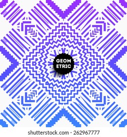 Padrão geométrico abstrato para design moderno da capa do Hipster. Etiqueta preta com o logotipo do Place for Business