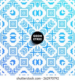 Abstract Geometric Pattern for Modern Hipster Cover Design. Black Label with Place for Business Logo