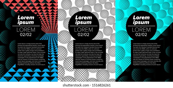 Abstract geometric pattern. Modern layout concept designs. EPS 10.