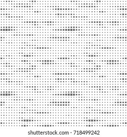 Abstract geometric pattern. Modern, Simple Black and White background. Monochrome Minimal design. Vector seamless illustration with squares.