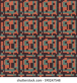 Abstract geometric pattern, modern style, seamless vector illustration with texture