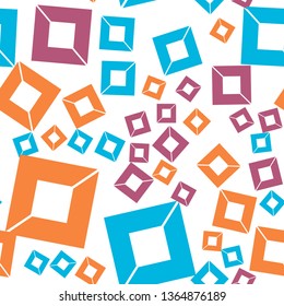 Abstract geometric pattern. Multicolor Figures. Texture for print and Banner. Flat style