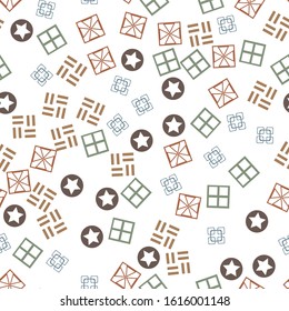 Abstract geometric pattern. Multicolor Figures. Texture for print and Banner. Flat style