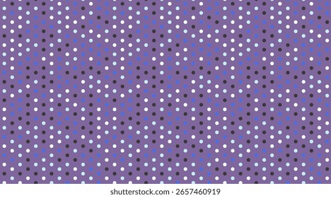 Abstract geometric pattern with multicolored polka dots arranged in a zigzag formation on a purple background.  Perfect for website backgrounds, textile designs, or playful branding.