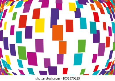 Abstract geometric pattern with multicolored squares, rectangles. Design element for web banners, posters, cards, wallpapers, backdrops, panels  Vector illustration