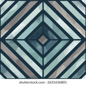 Abstract geometric pattern with muted tones and stained glass effect.