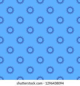 Abstract geometric pattern on the blue background