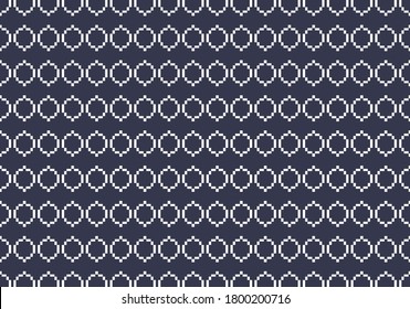 Abstract geometric pattern on blue background, Honeycomb and Hexagon seamless infinity textures, for clothing, products, advertising  vector illustration 