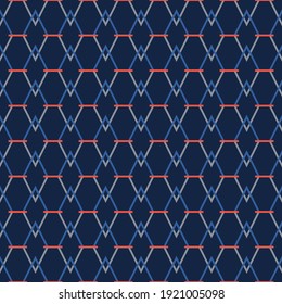 Un patrón geométrico abstracto. Sobre un fondo azul de hombros gris-azul. Para los textiles, la ropa de los hombres, el embalaje.