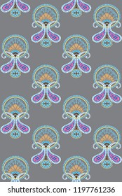 Abstract geometric Pattern on grey