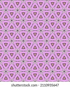 Abstract geometric pattern on a pink background. Vector