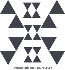 Abstract geometric pattern on white backgroundvector.