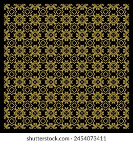 Abstract geometric pattern with ornament color gold