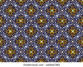 Abstract geometric pattern in ornamental style. Seamless design texture. Vector background.