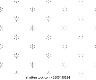 Abstract geometric pattern in ornamental style. Black and white color. Seamless design texture.