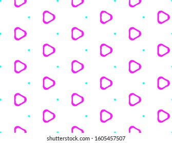 Abstract geometric pattern in ornamental style. Pink color. Seamless design texture.