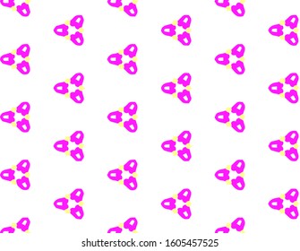 Abstract geometric pattern in ornamental style. Pink color. Seamless design texture.