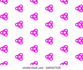 Abstract geometric pattern in ornamental style. Pink color. Seamless design texture.