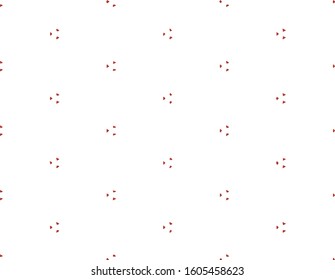 Abstract geometric pattern in ornamental style. Red color. Seamless design texture.