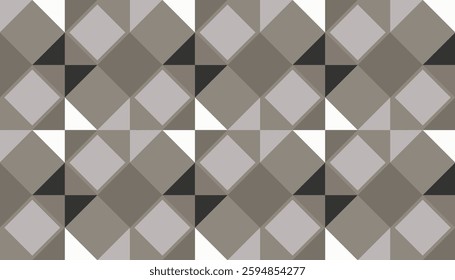 Abstract geometric pattern with overlapping diamond shapes in neutral gray tones, perfect for modern backgrounds and texture