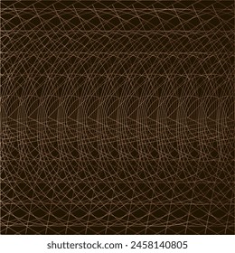 Abstract Geometric Pattern with Overlapping Lines and Gradient Background.