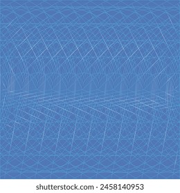 Abstract Geometric Pattern with Overlapping Lines and Gradient Background.