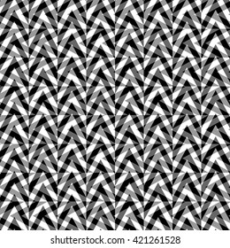Abstract geometric pattern with overlapping shapes. Grayscale, monochrome pattern