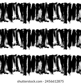 Abstract geometric pattern. Painting brush pattern.