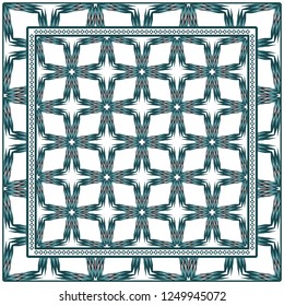 Abstract Geometric Pattern Paper For Scrapbook. Vector Illustration. Vector Illustration For Fashion Design And Background.