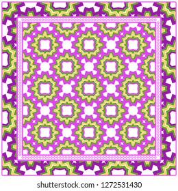 Abstract Geometric Pattern Paper For Scrapbook. Vector Illustration. Vector Illustration For Fashion Design And Background.
