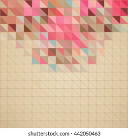Abstract geometric pattern in pastel colors