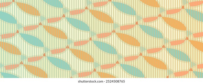 Abstract geometric pattern. Pastel tones with Illusion colors. Unique vector background.